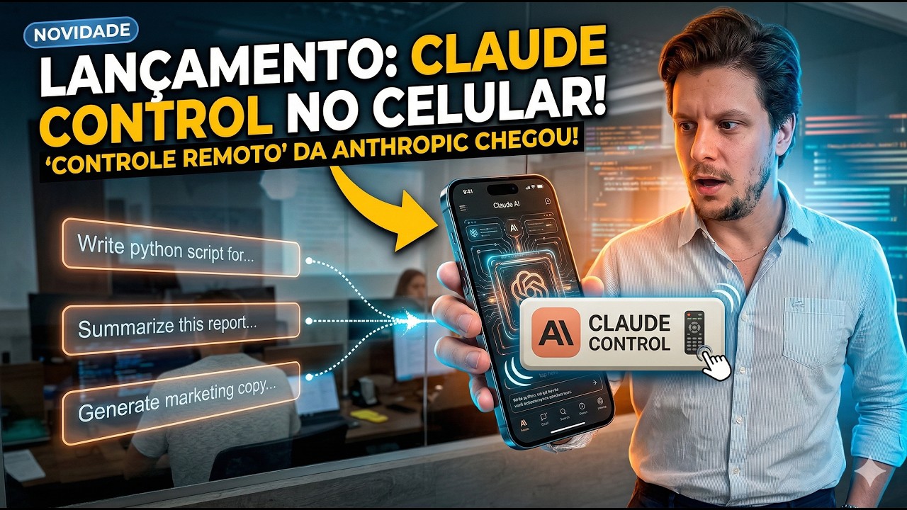Conhe&ccedil;a o Controle Remoto do Claude (Dispatch): Controle TUDO pelo Celular, via App do Claude.