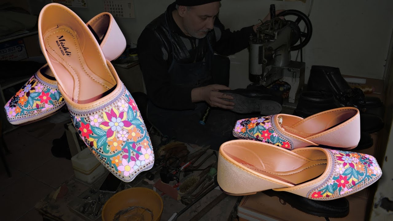 Handmade Leather Shoes Making | Traditional Shoe Making Step by Step Process