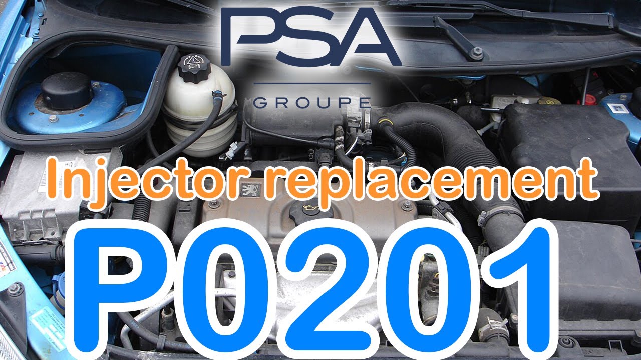PSA Injector and rail replacement 1.1 / 1.4 Citroen Peugeot, C2, C3, 206, 207 P0201 OBD fault fix