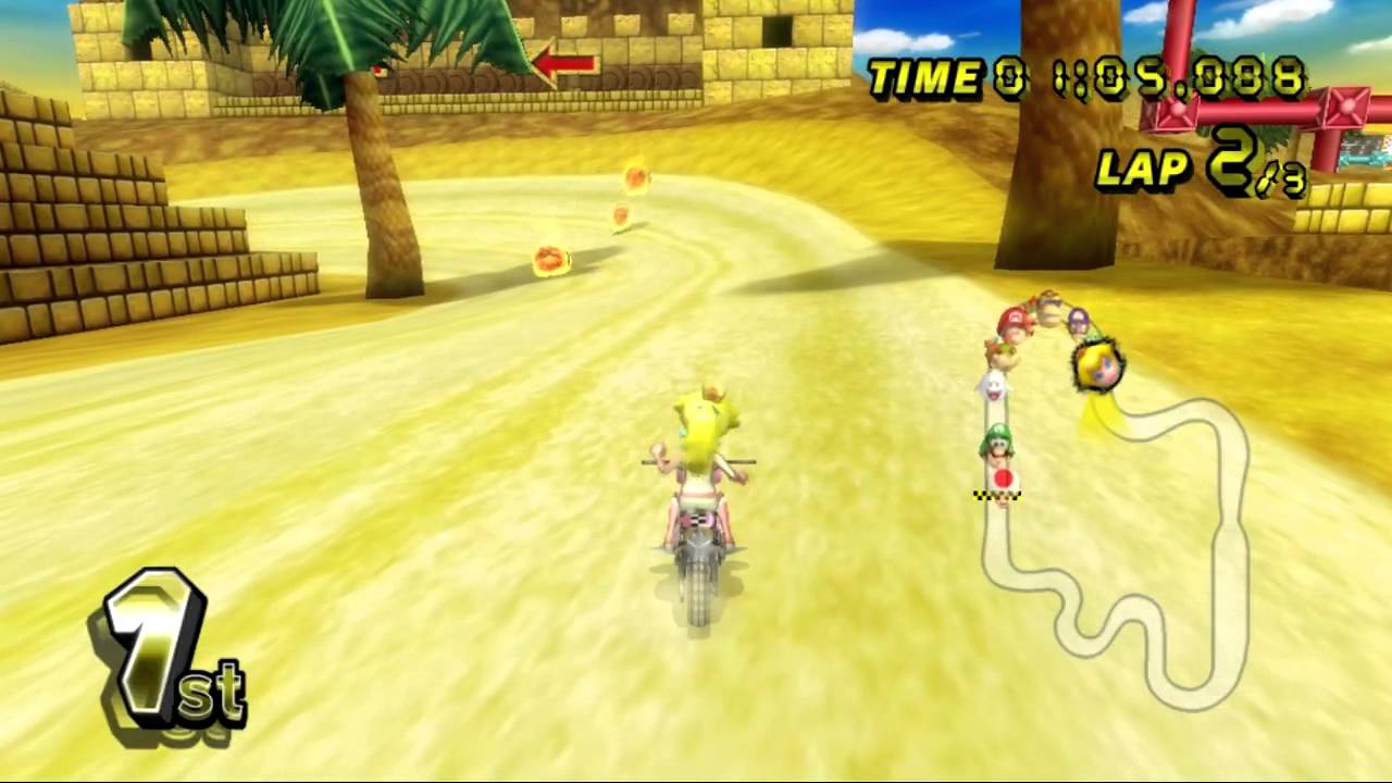 Mario Kart Wii (Wii) walkthrough - DS Desert Hills