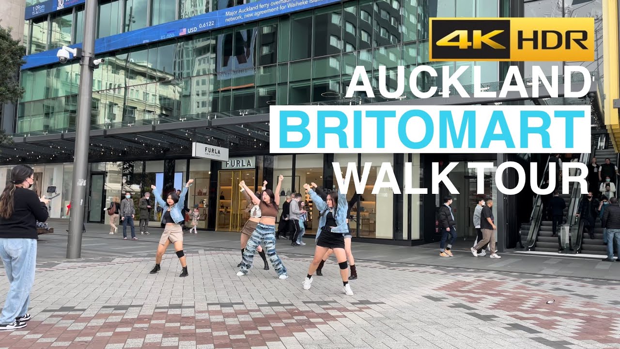 Auckland Britomart Walking Tour New Zealand 4K