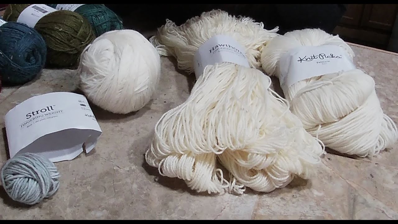 Knit Picks Sock Yarn Stroll, Hawthorne, and Felici Fingering Yarn Comparison and Review