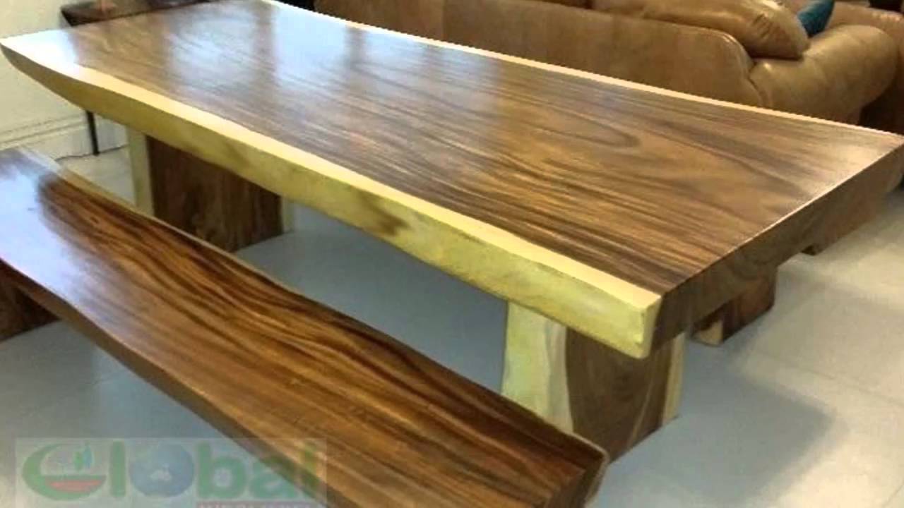 Live edge Suar wood dining table slab