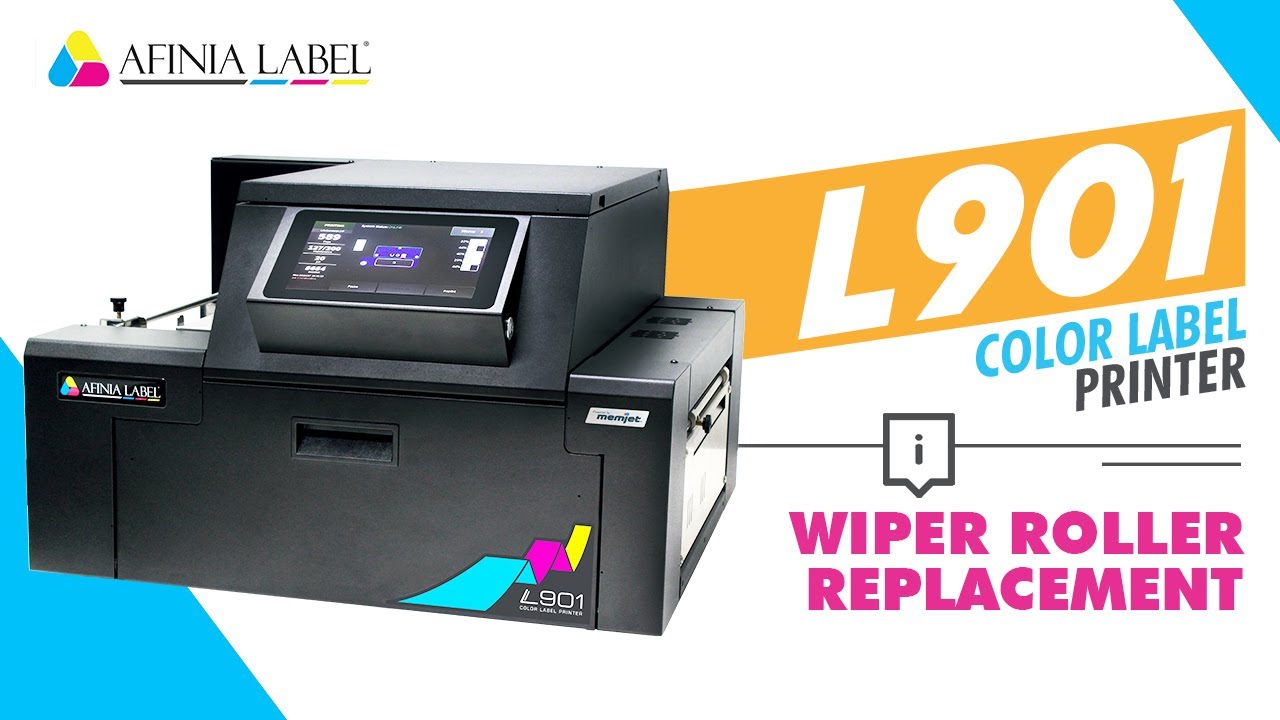 Replacing the Wiper Roller - L901 Label Printer from Afinia Label