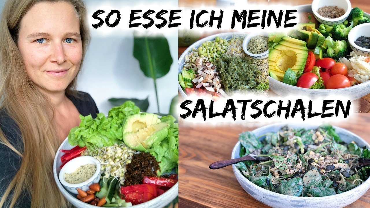 😍🌱😋 SO ESSE ICH MEINE SALATSCHALEN 😍🌱😋