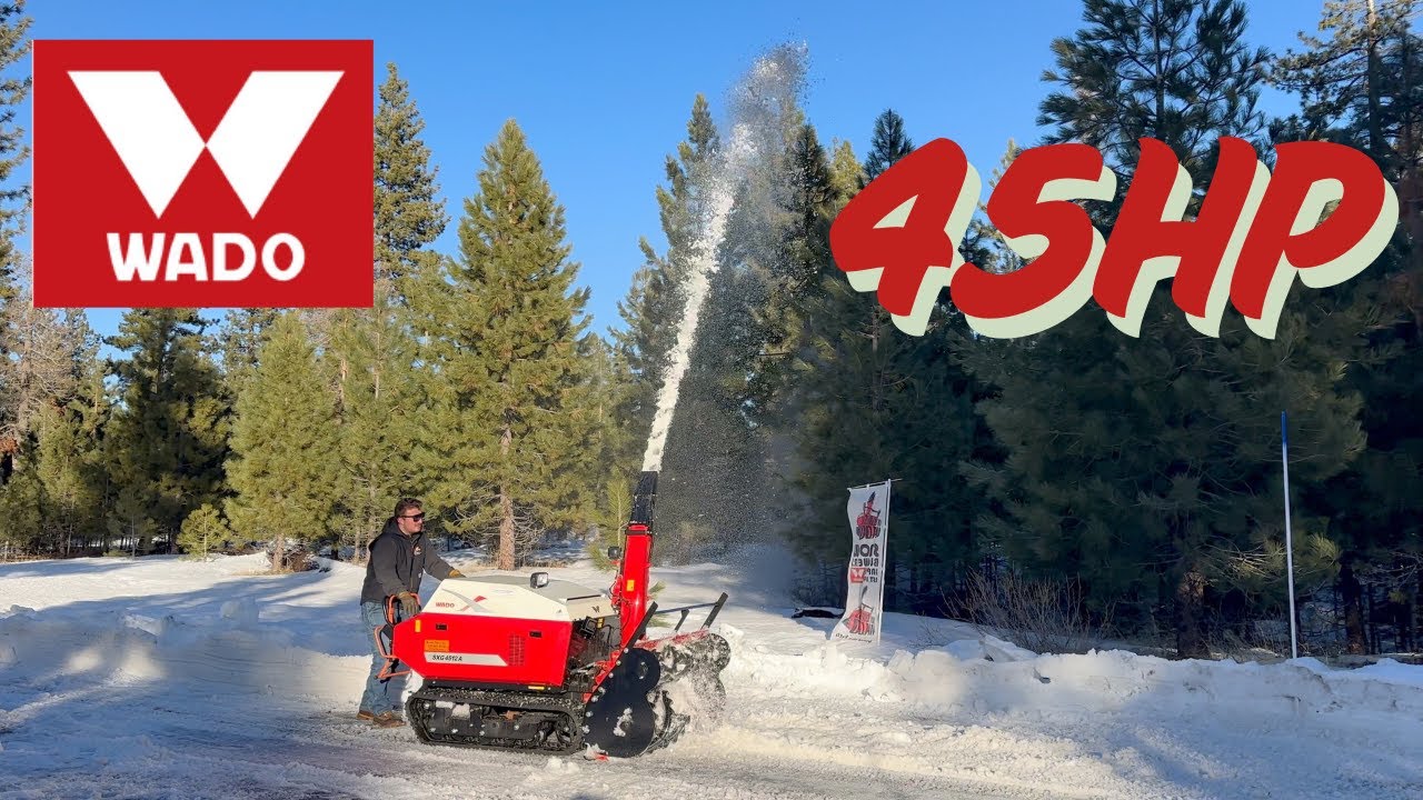 WADO 45hp diesel Walk-behind Snowblower -Walkaround