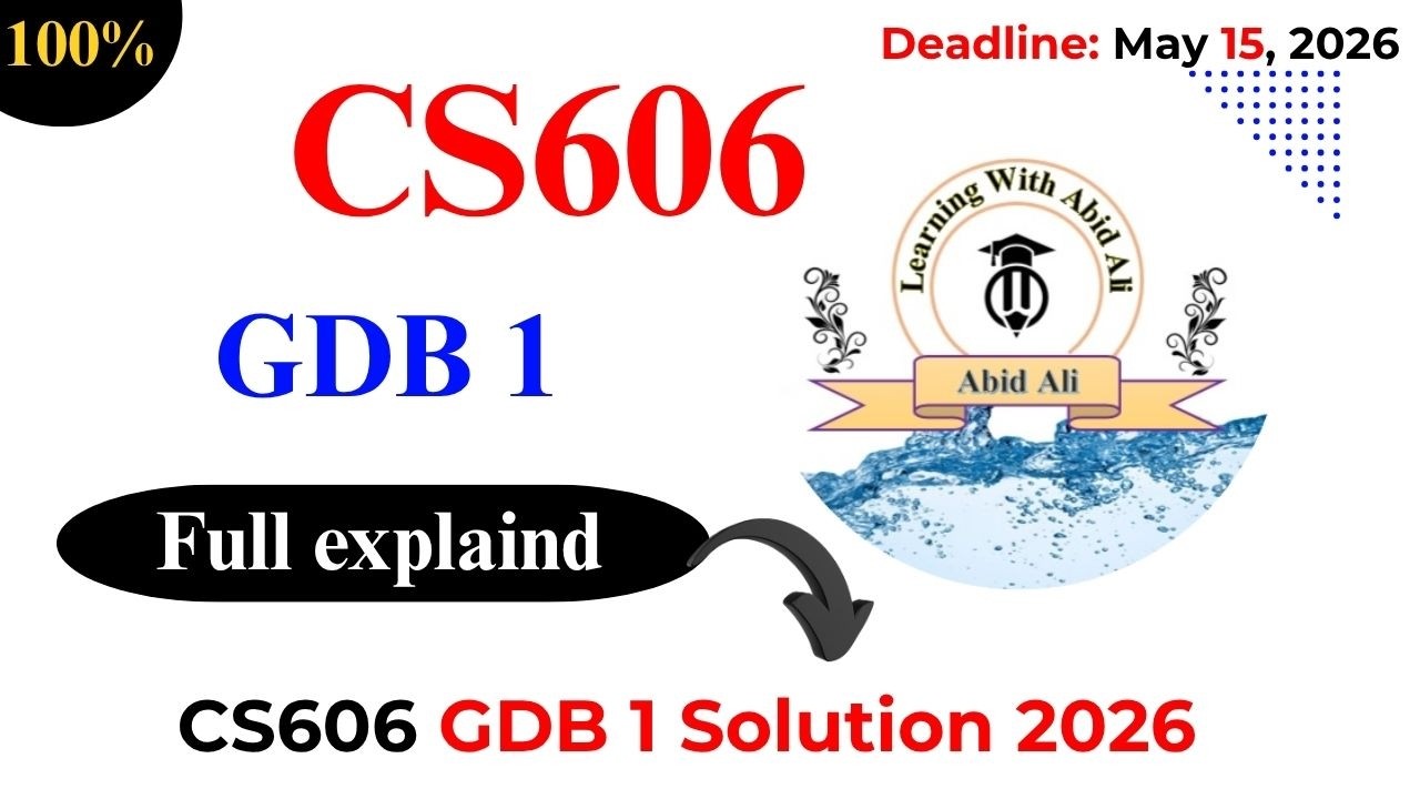 CS606 Gdb 1 Solution 2026 | CS606 Gdb 1 2026 | #CS606 #gdb1