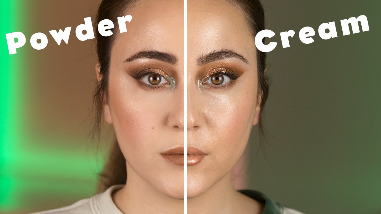 Nur Powder oder Cream Makeup ❔ Was sieht besser aus im Makeup Vergleich?