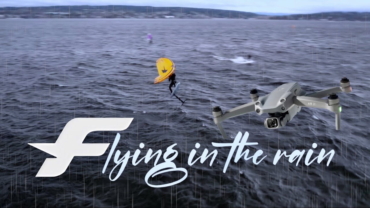 Flying Wings & Kiteboarding in the Rain ￼💦🚁
