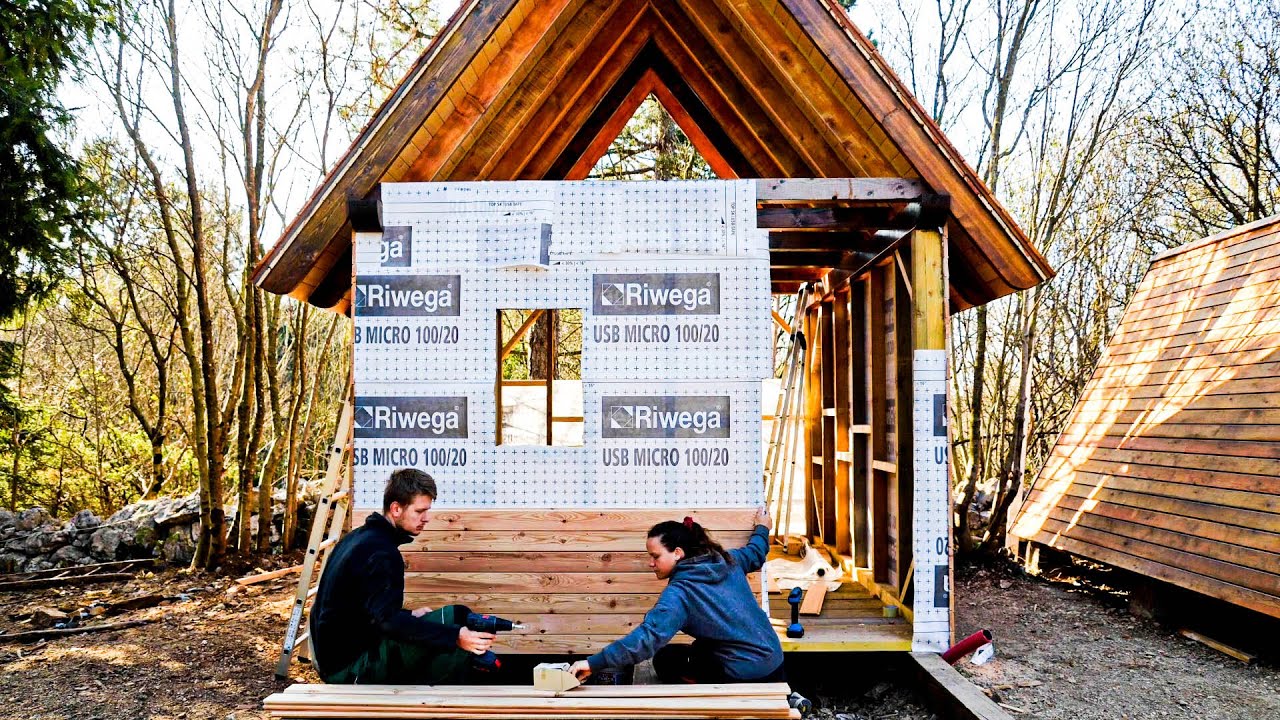 Complete Build - Timber CABIN Build by 23 year old!