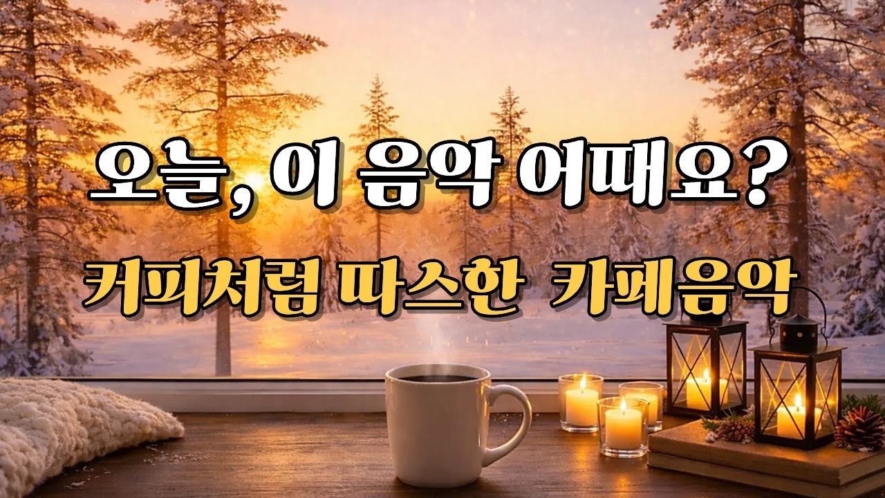 눈 내린 아침, 창가의 따뜻한 커피 l 커피처럼 따스한 카페음악 플레이리스
