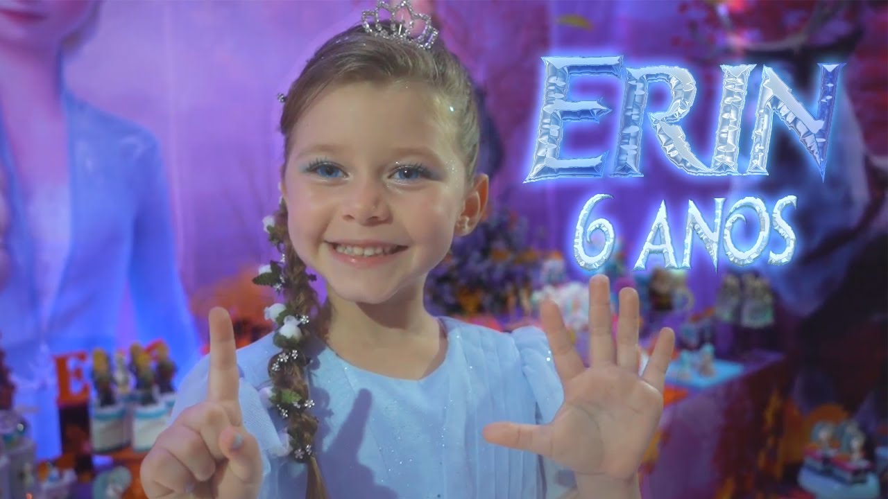 Erin 6 anos Frozen 2 Rio Foto e vídeo