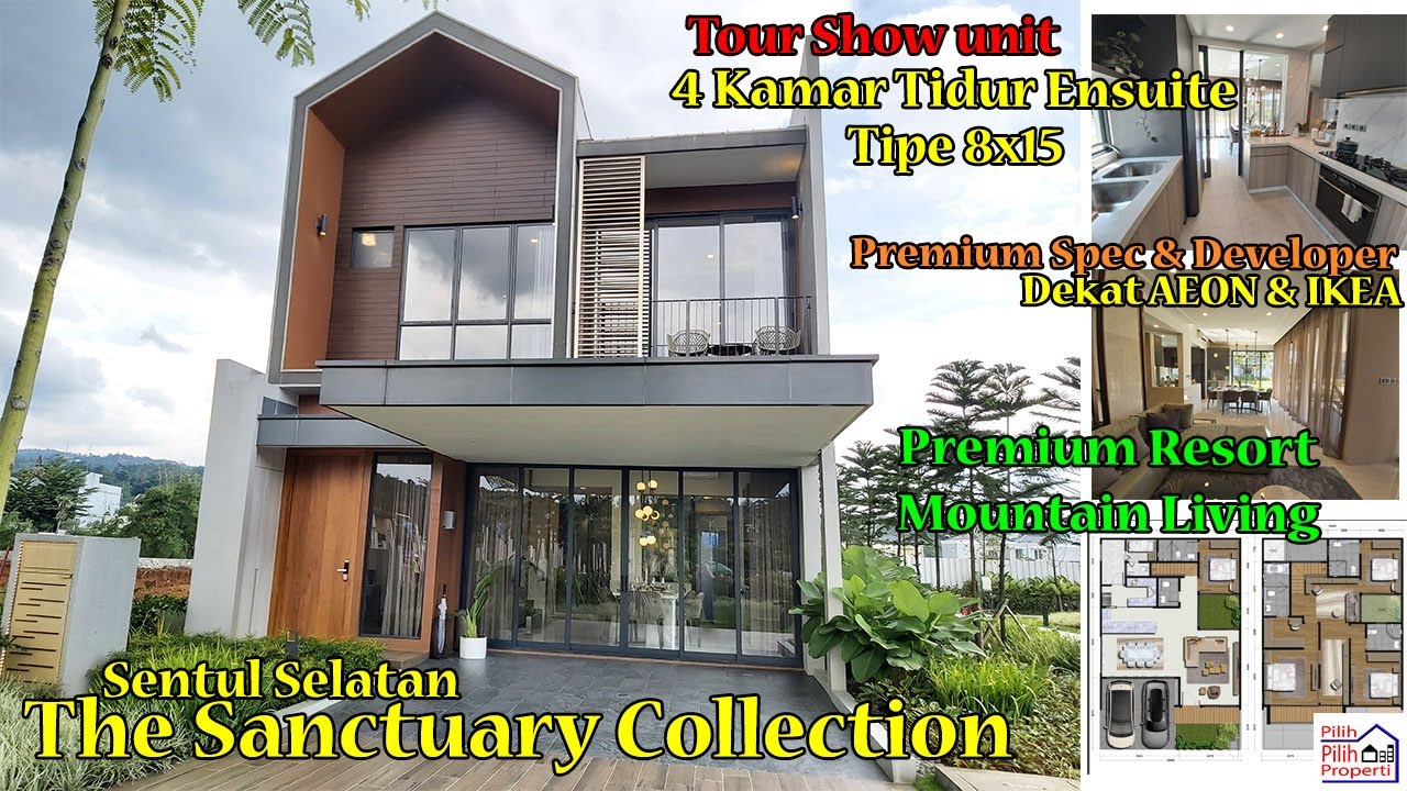 Rumah Mewah Sanctuary Collection Sentul 8x15 Premium Resort Mountain Living 4 Bedrooms Ensuite