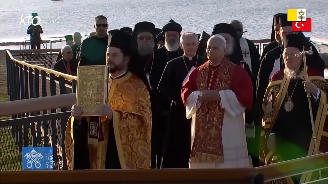 Rencontre oecum&eacute;nique de pri&egrave;re en pr&eacute;sence du pape L&eacute;on XIV &agrave; Iznik (Turquie) #Nic&eacute;e