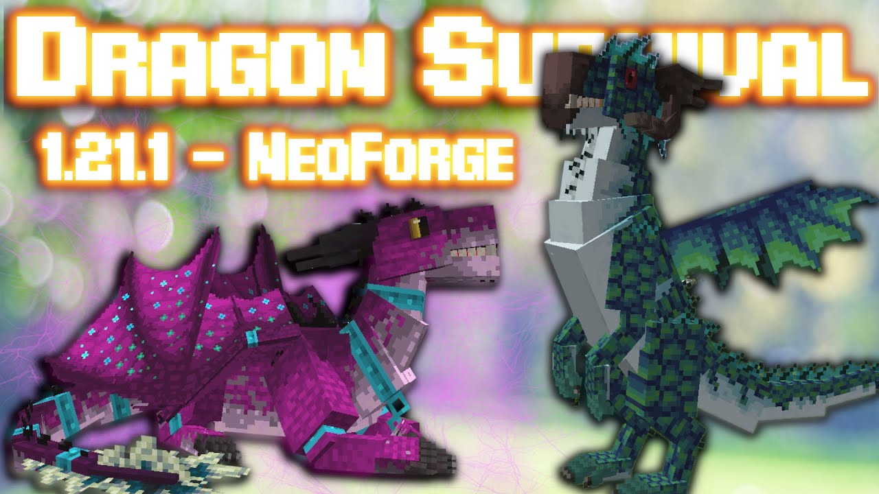 DRAGON SURVIVAL//ОБЗОР ОБНОВЛЕНИЯ МОДА НА МАЙНКРАФТ 1.21.1 NEO FORGE