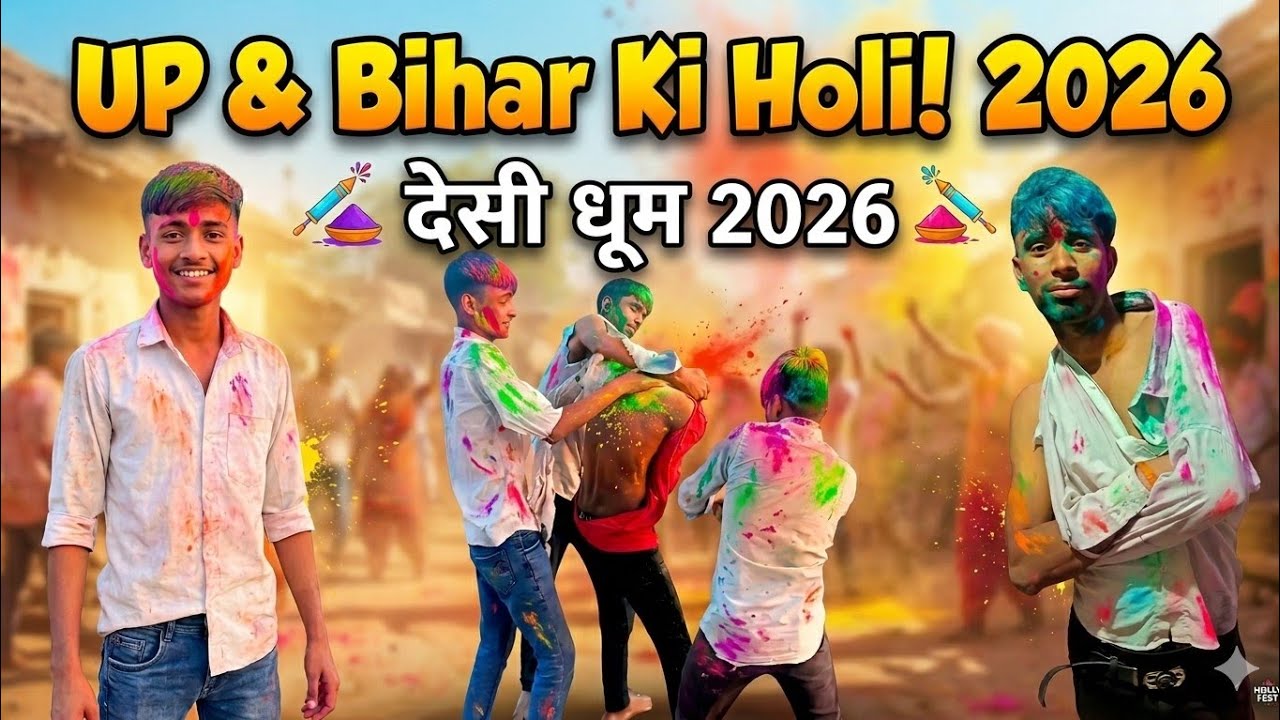 यूपी /बिहार के होली 😆।। Up Bihar ki Holi 😆.#viral #funny #vishal yadav #comedy 