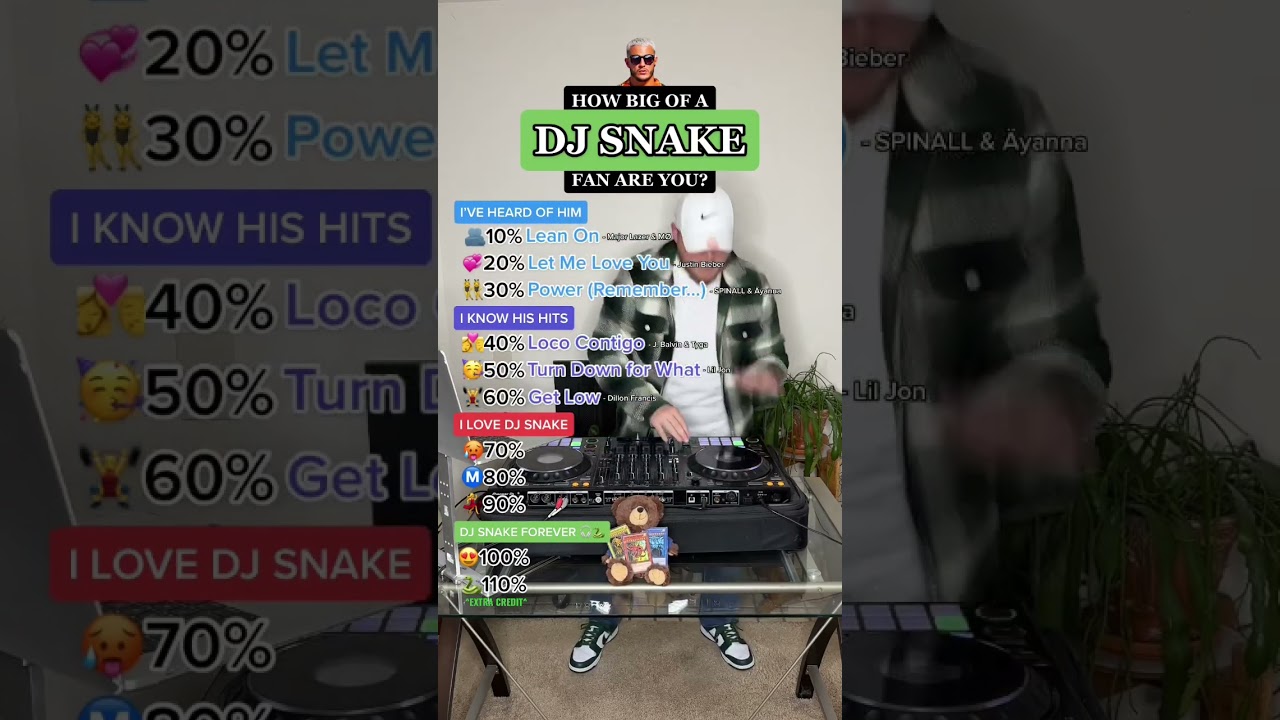 How Big Of A DJ Snake Fan Are You? 🐍