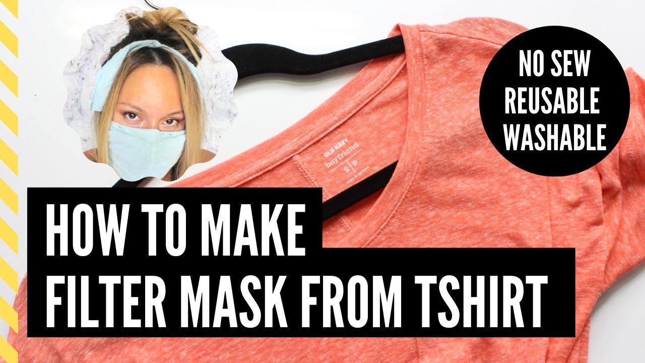 DIY Face Mask With Filter | No Sew | Reusable + Washable | Coronavirus | Covid-19