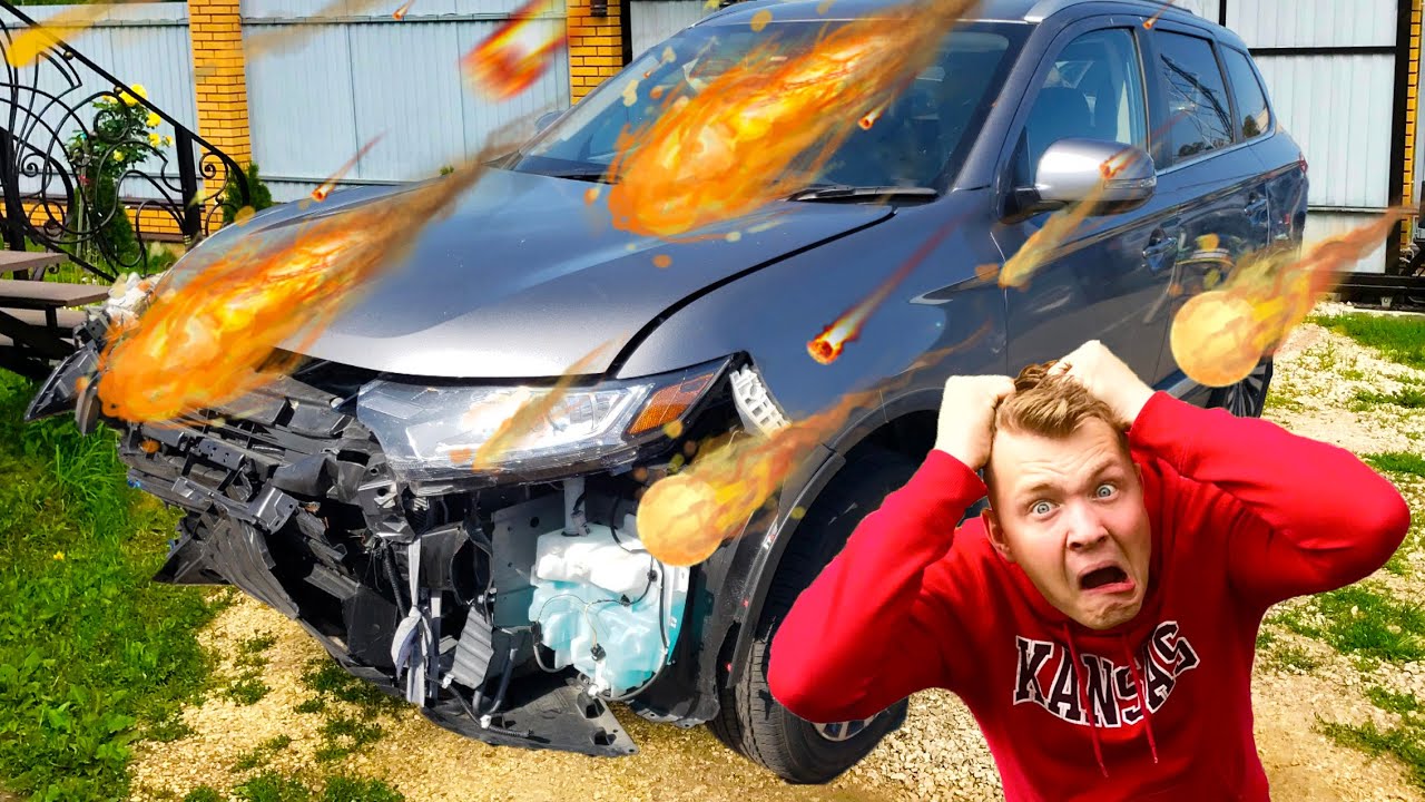Meteorite crashed Mr. Joker's Car Mitsubishi Outlander 13+