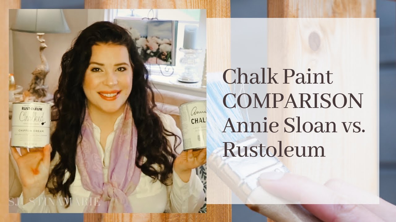 Chalk Paint Comparison and Review: Annie Sloan vs. Rustoleum Chalk Paint ♡MissJustinaMarie