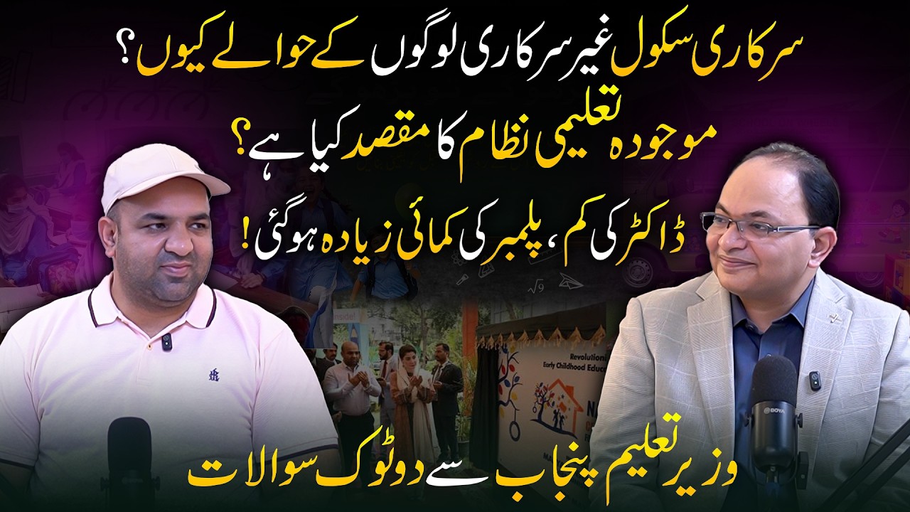 Education Reforms in Punjab, Skilled Workers Earn More Than Doctors? Podcast Ft. Rana Sikandar