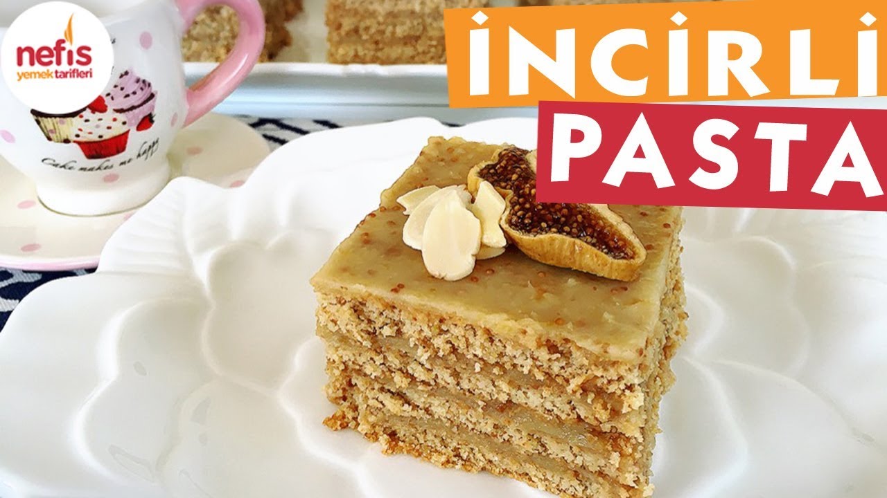 İncirli Bisk&uuml;vili Pratik Pasta - Pasta Tarifleri - Nefis Yemek Tarifleri