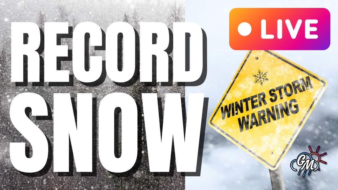 🔴LIVE  ON THE GROUND COVERAGE - RECORD SNOW STORM Slams Millions
