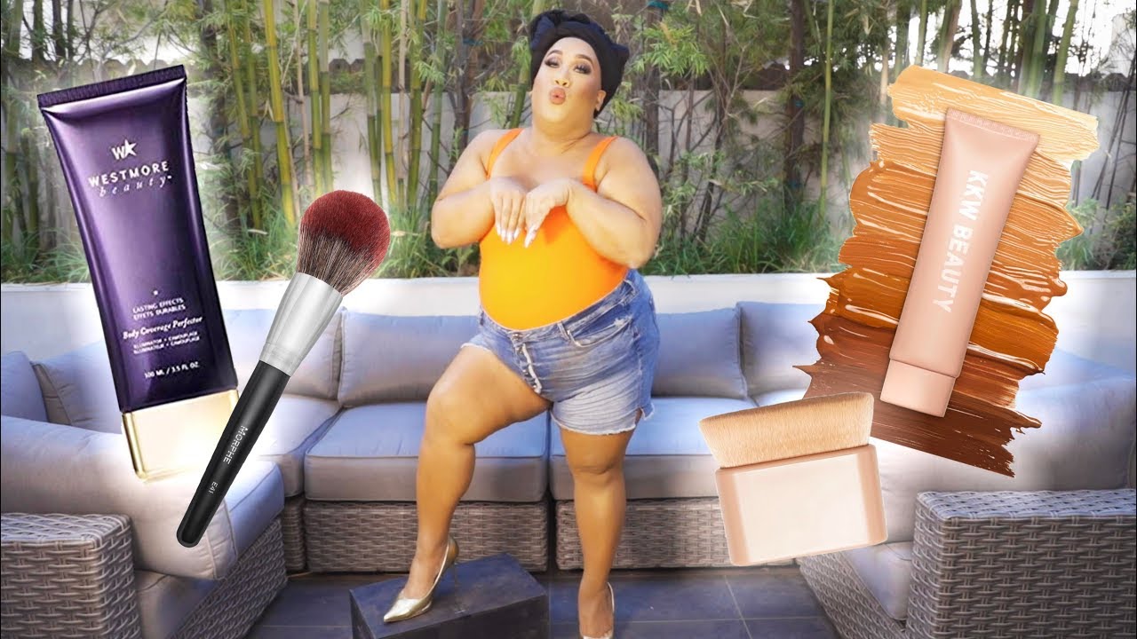 BODY MAKEUP CHALLENGE KKW VS. WESTMORE BEAUTY  | PatrickStarrr