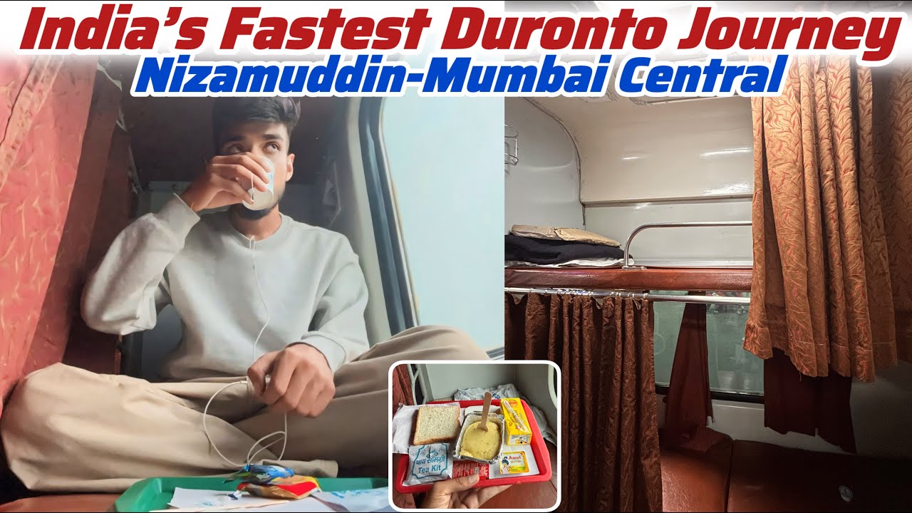 Route Change! Delhi–Mumbai Duronto Now from Nizamuddin 22210 Mumbai Duronto Express 2nd Ac Journey