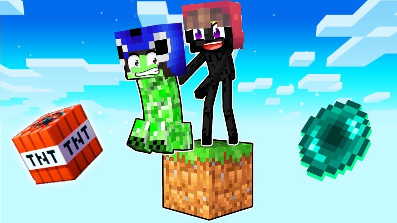 One Block but as MOBS in Minecraft 😂 @Ayush More @Ekta More