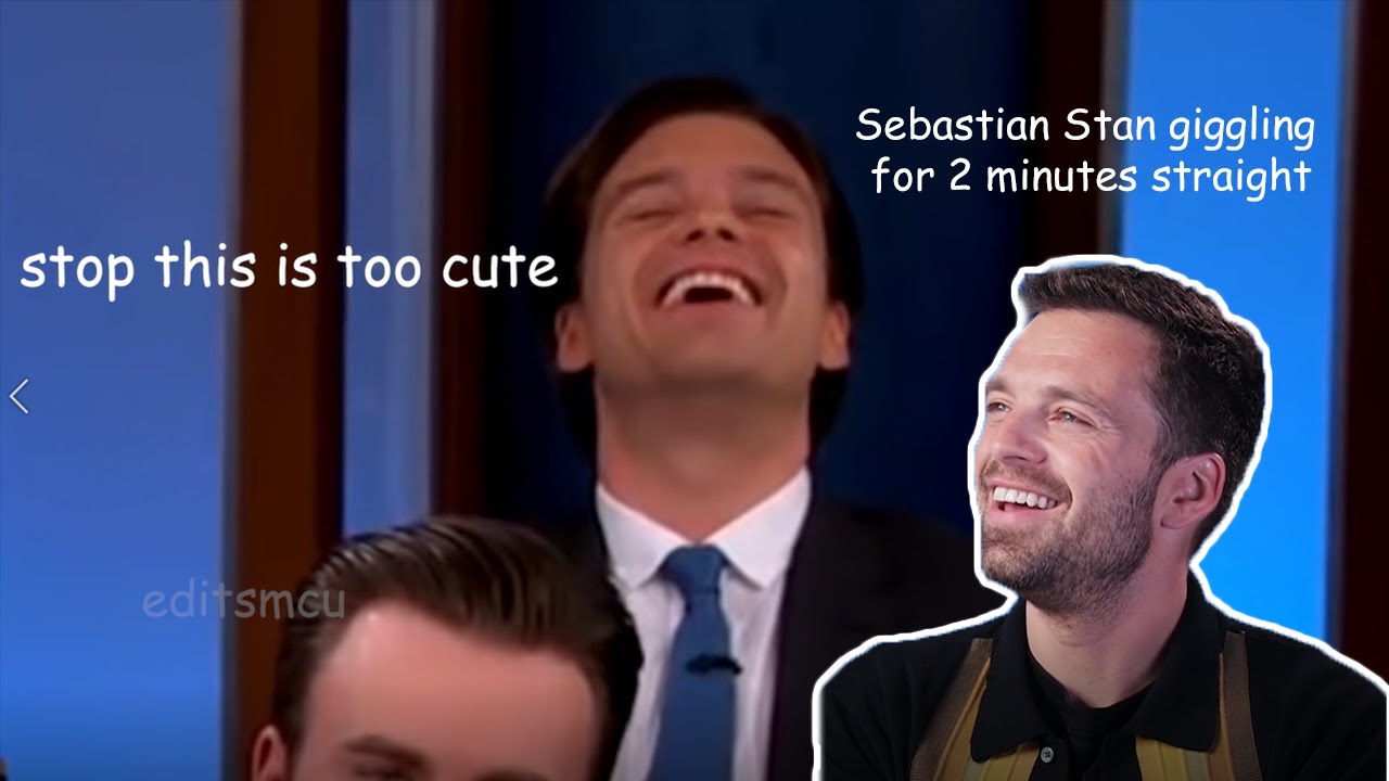 Sebastian Stan giggling for 2 minutes straight