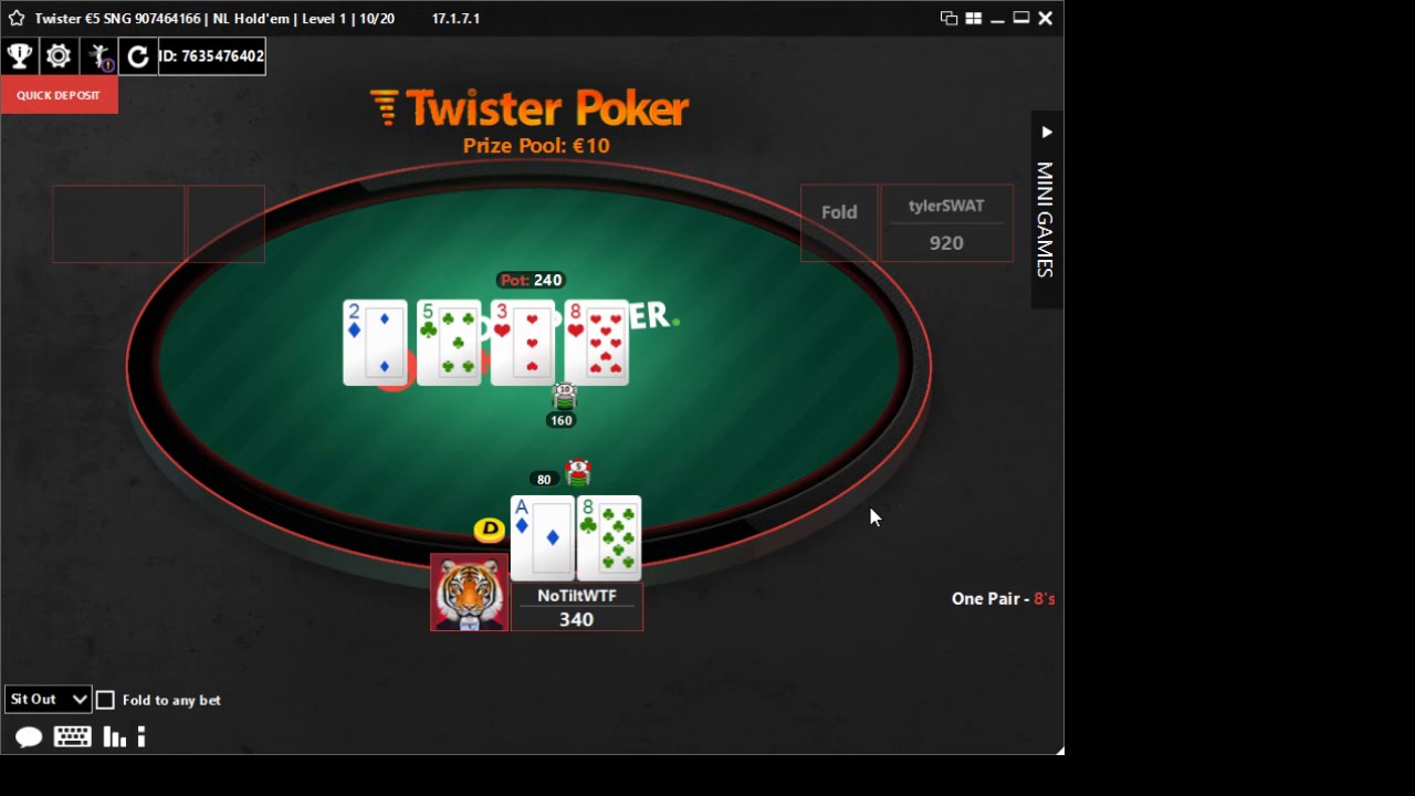 Paddy Power Twister Poker 5 Dollar