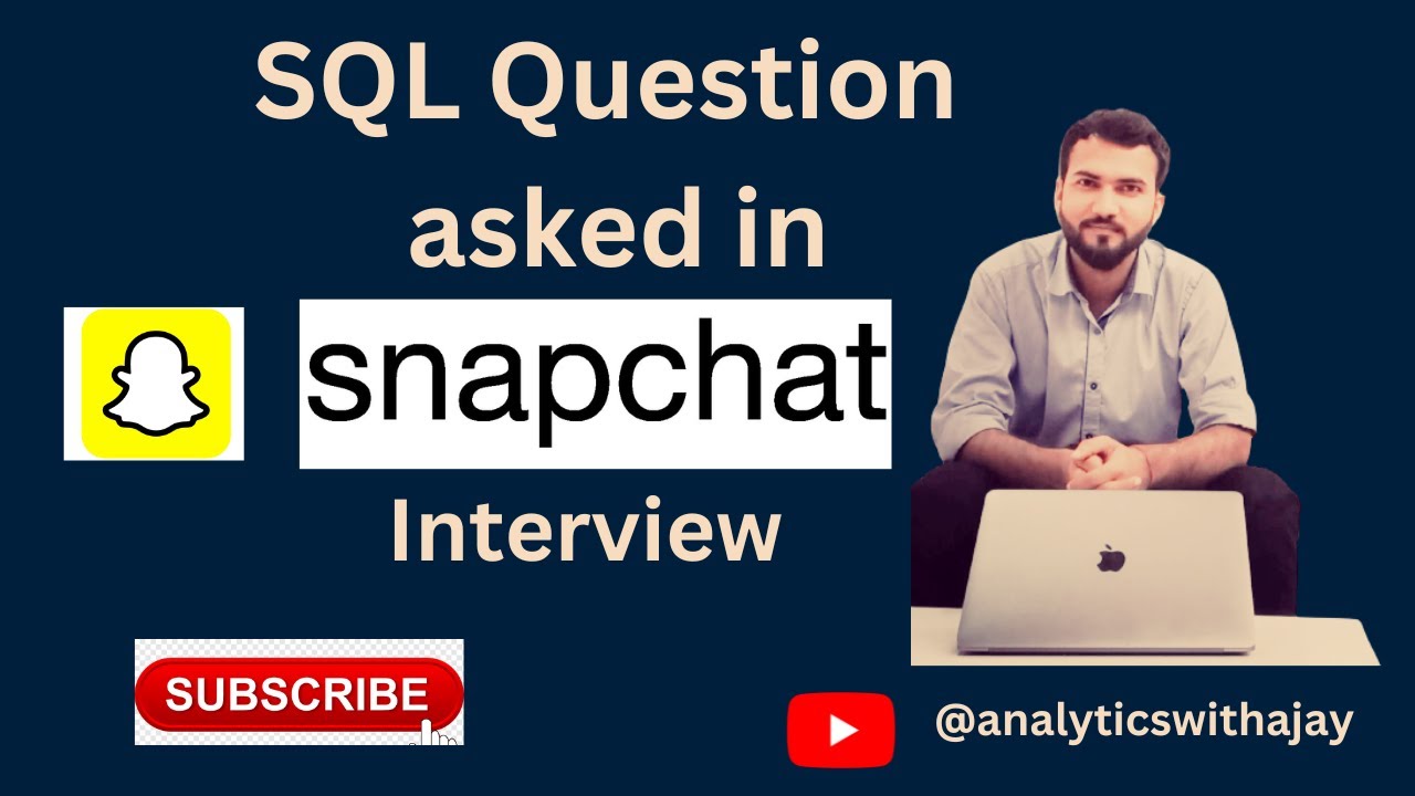 Snap Chat SQL Interview Question using case #sql #snapchatinterview #dataanalyst #businessanalyst