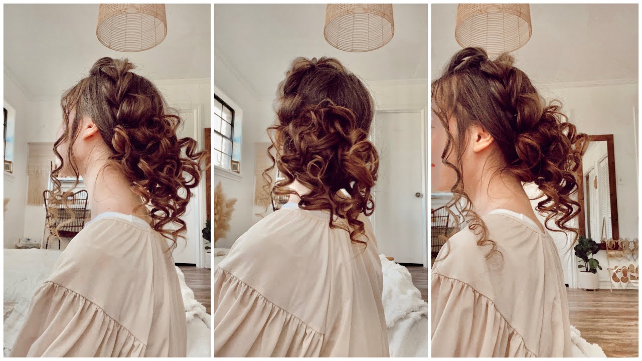 Apostolic Hairstyles - Low Curly Bun
