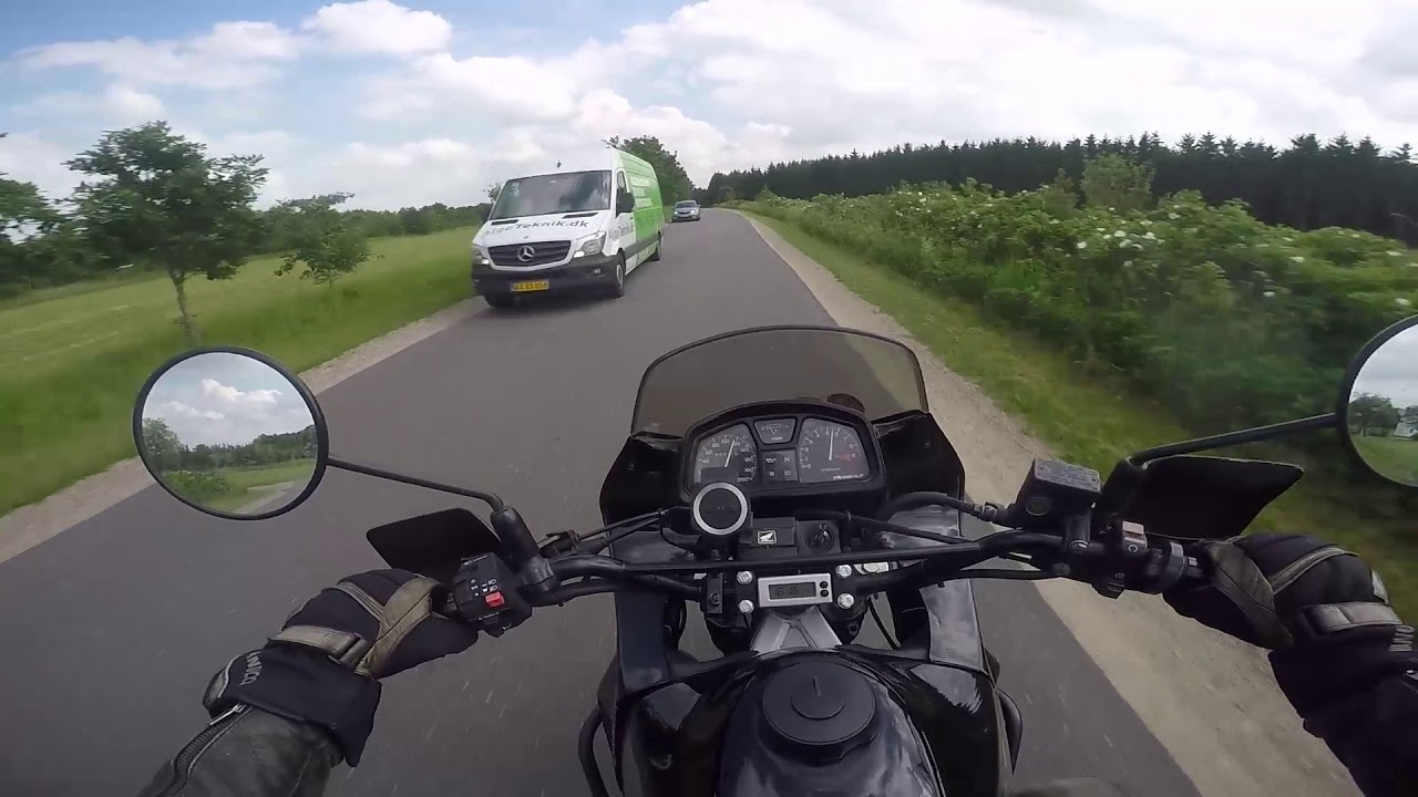 1997 Honda Transalp XL600V - POV Riding with GoPro [external mic]