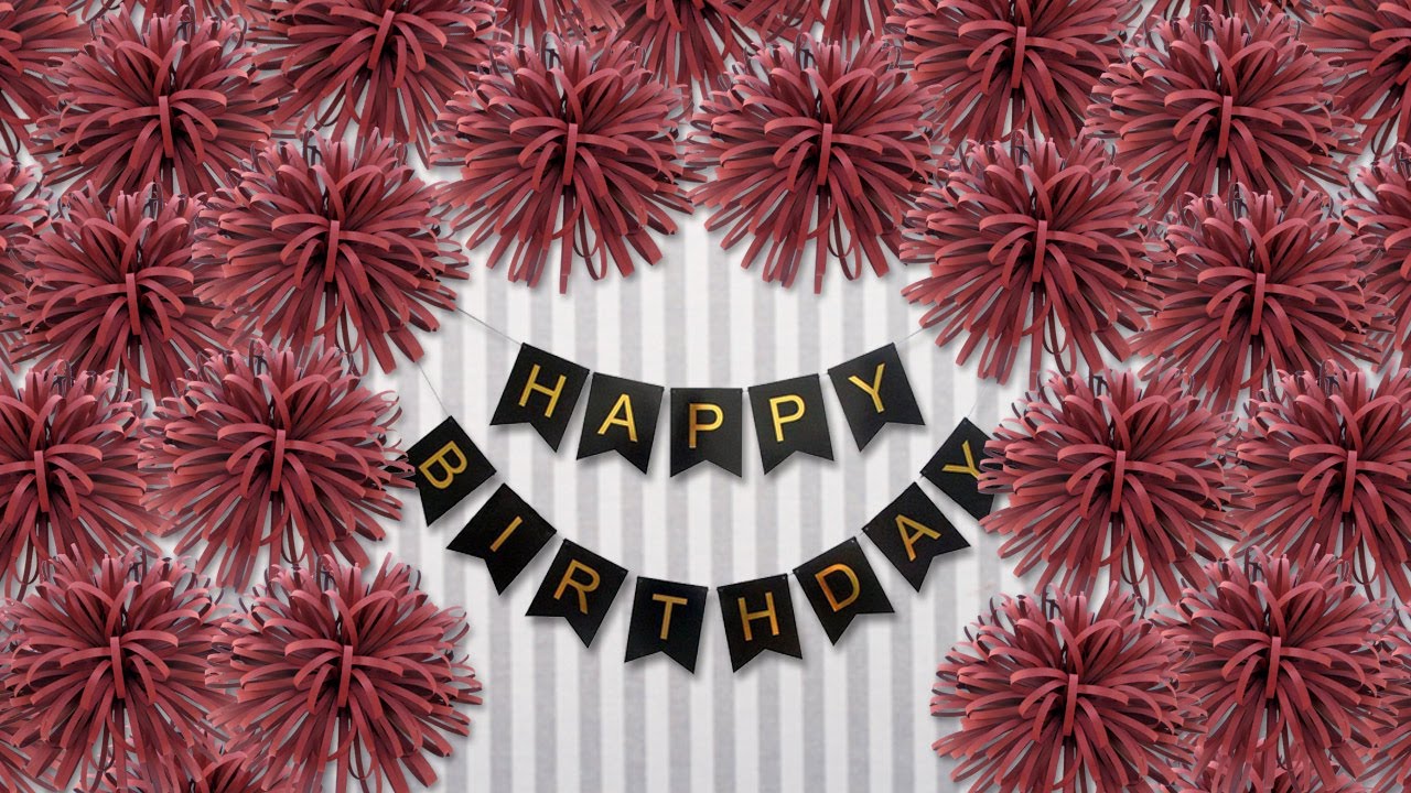 Birthday Decoration Ideas at Home | DIY Easy Home Party Decoration
