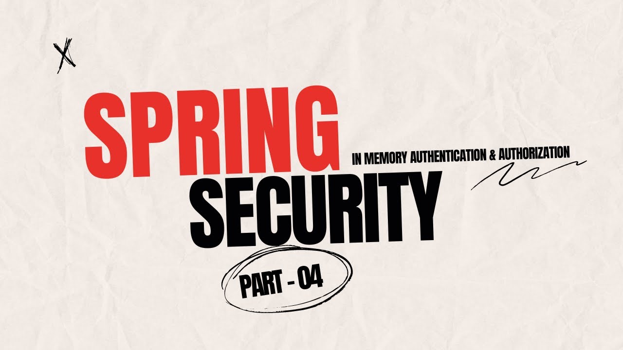 Spring Boot 3x - In Memory Authentication, Authorization with default,  custom form login page