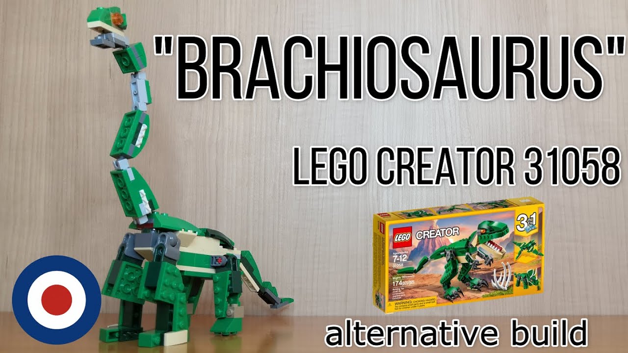 LEGO Creator 31058 Alternative build tutorial  ​BRACHIOSAURUS、レゴクリエイター31058をブラキオサウルスに組み替え