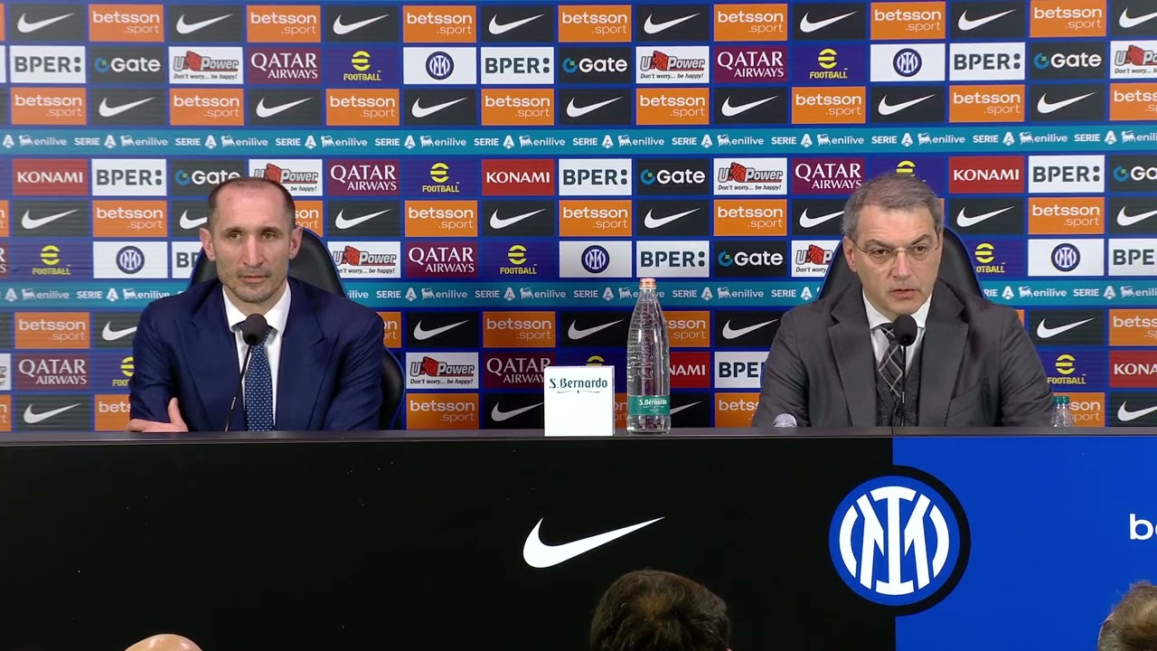 INTER-JUVE 3-2, Chiellini e Comolli in conferenza stampa: 