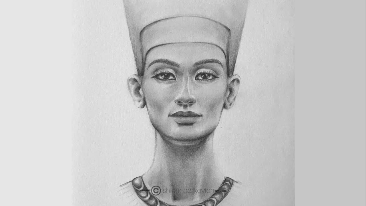 Nefertiti | speed drawing | Portrait drawing