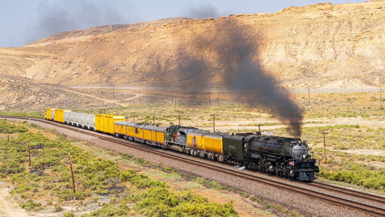 Union Pacific 4014 Chase Across The Western United States