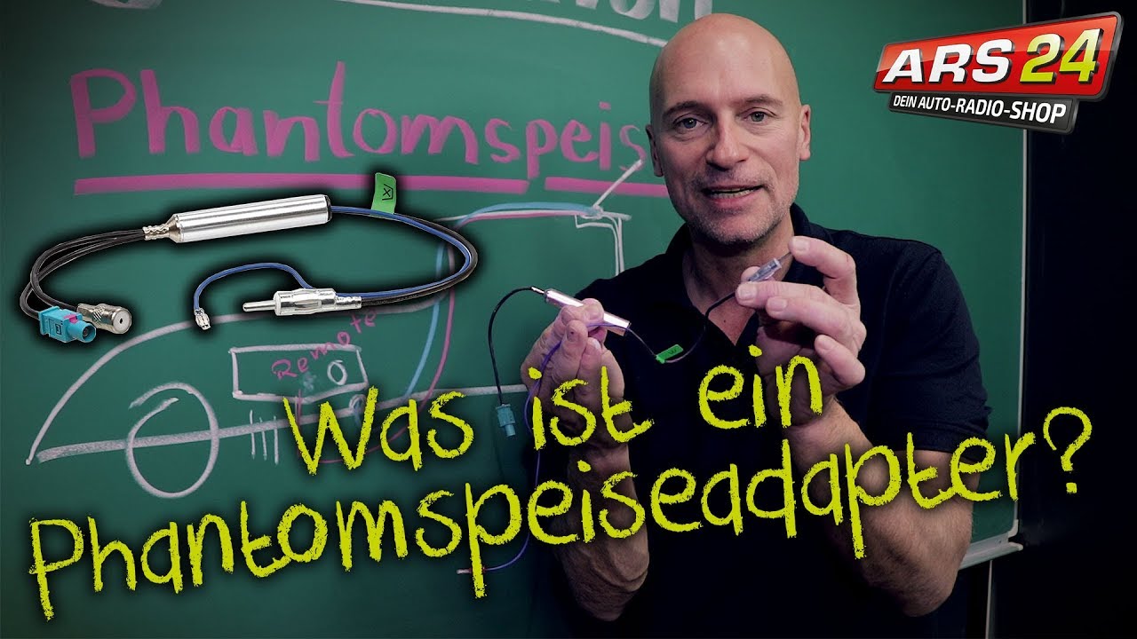 Was ist ein Phantomspeiseadapter? | Autoradio richtig anschließen | Tutorial | ARS24