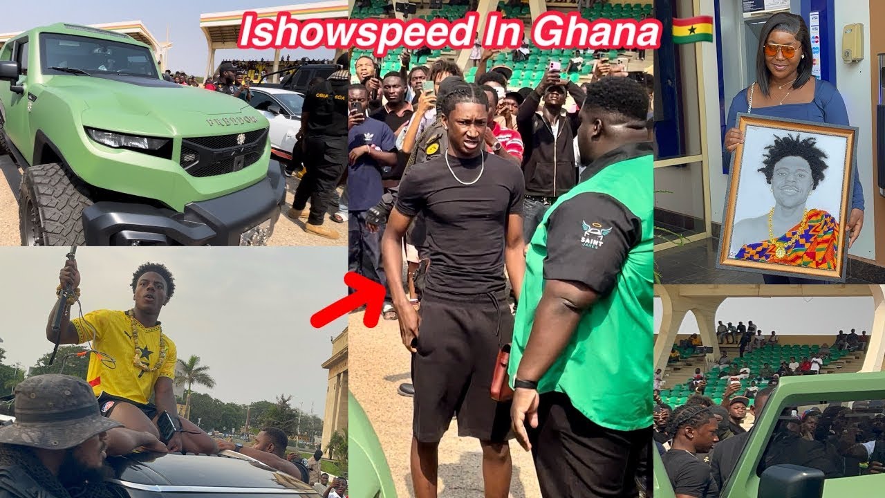 Watch IShowSpeed Join Ghana Traditional Celebration