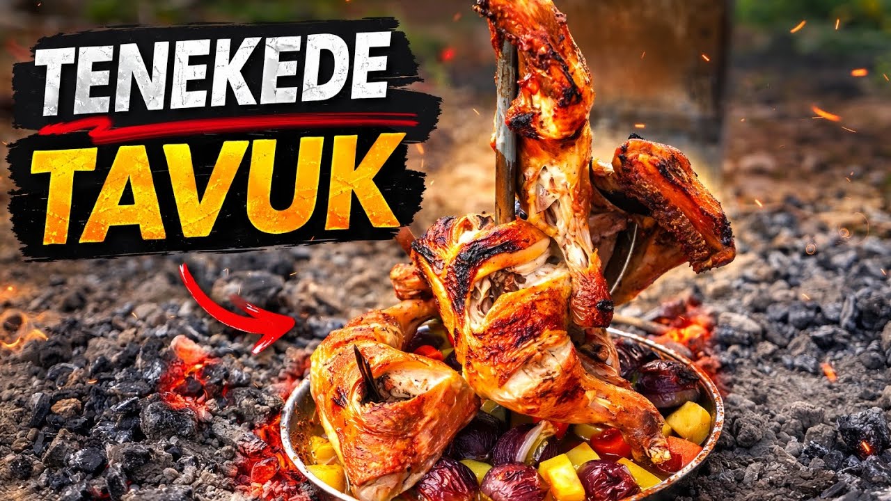 Doğada Efsane Lezzet: Tenekede Tavuk Yapımı 🔥😜😋🍗🥕🥔🧅 #evdepinarvar #tenekedetavuk #avcıyemeği