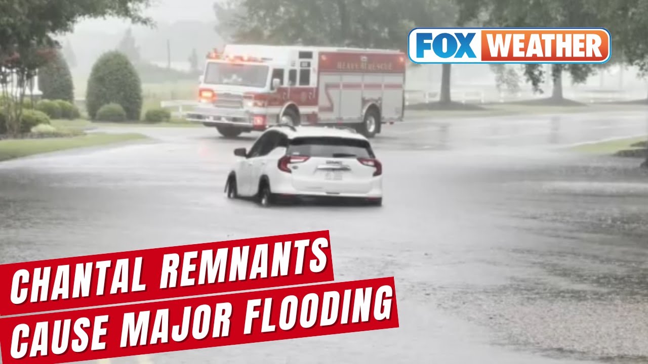 Chantal's remnants flood central North Carolina, headed to Washington, D.C. and mid-Atlantic next