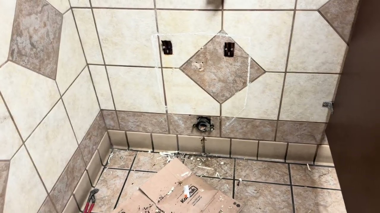Urinal “fell off the wall” 