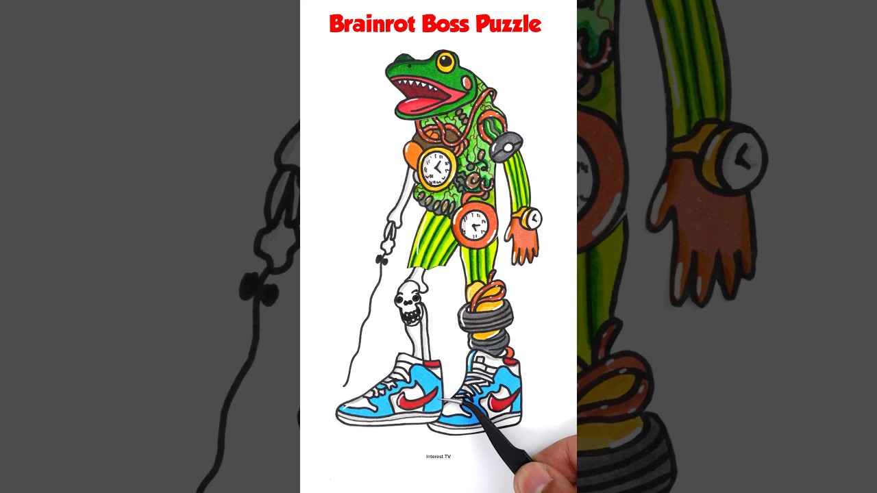 Italian Brainrot Final Boss Puzzle Challenge! Part 2 #animation #boss #trending #puzzle