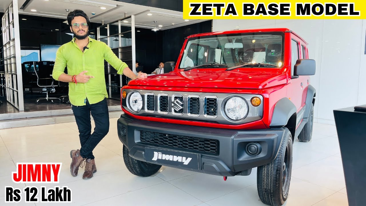 New Maruti Suzuki Jimny😍Zeta Base Model : Es 12.74L-Red Colour😱Detailed Review | Price | Features