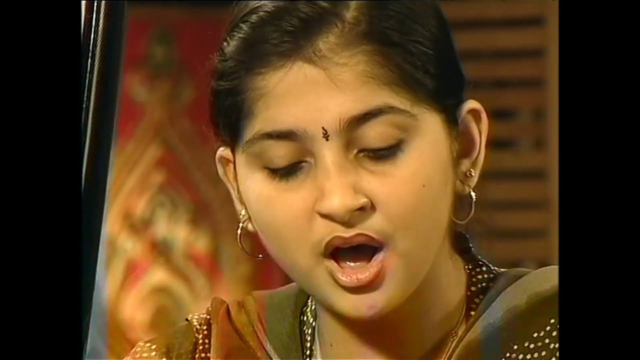 Young Kaushiki Chakraborty singing with Pt. Ajoy Chakraborty