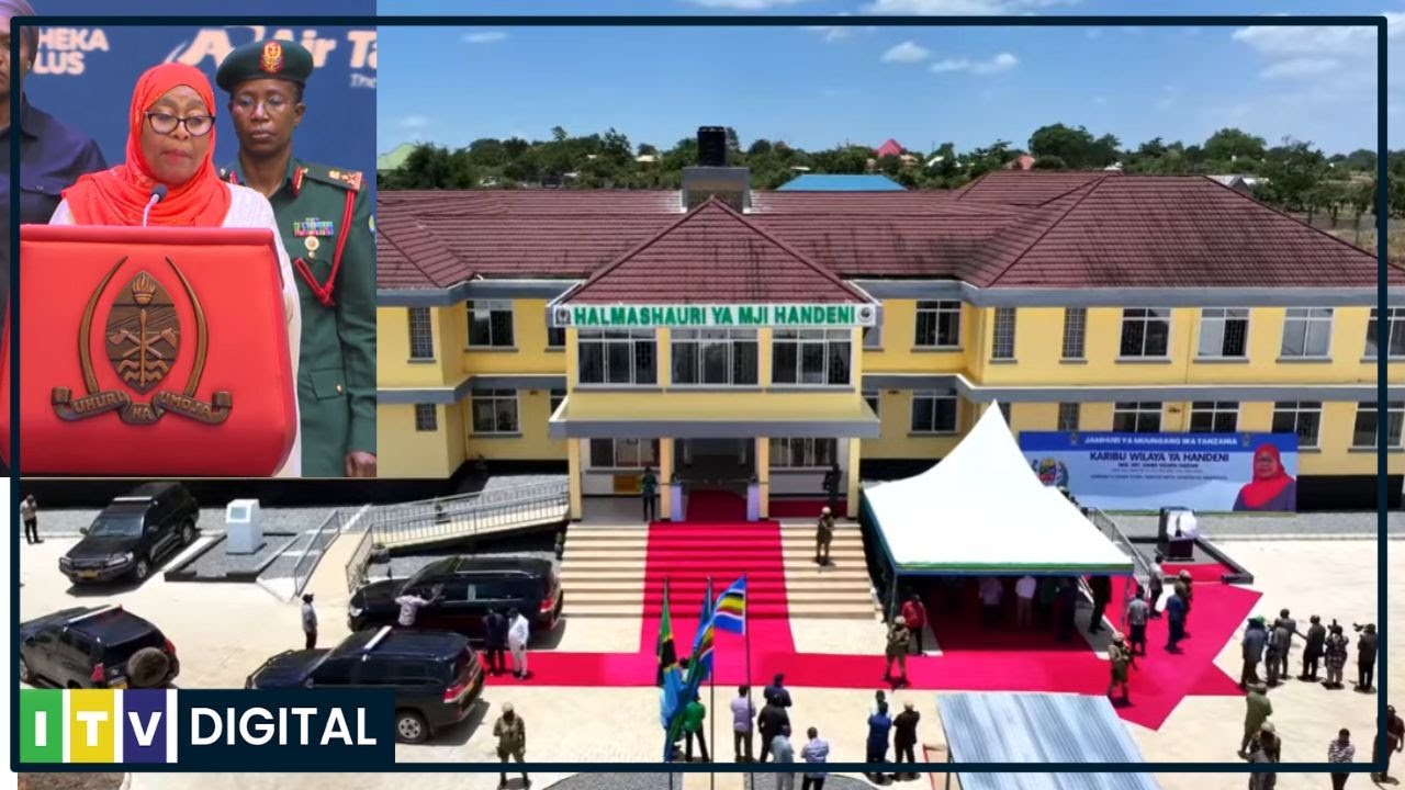 🔴RAIS SAMIA AKIFUNGUA  JENGO LA HALMASHAURI YA MJI WA HANDENI